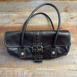 Vintage Y2K Michael Kors Black Leather Handbag purse